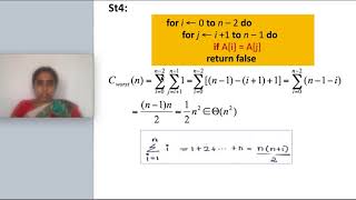 Iterative analysis Time complexity of unique elements in array  Data structures lecture series [upl. by Anoved]