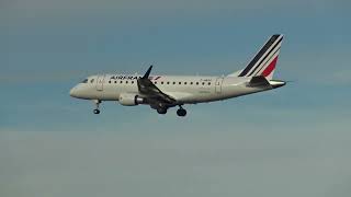 Air France Embraer 170 FHBXG Landing Malaga LEMG [upl. by Latoniah99]