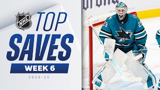 NHLs Top Saves of Week 6  202425 Highlights [upl. by Nal]