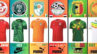 Africa Cup of Nations 2024 All Jersey  History Jersey Football [upl. by Cha]