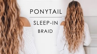 Sleepin Ponytail Beachy Waves Hair Tutorial  Shonagh Scott [upl. by Sella]