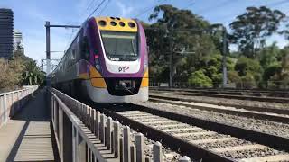 291023 Trains at the Cremorne Railway Bridge [upl. by Laurentium]