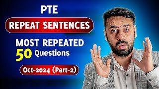 PTE Speaking Repeat Sentence  Real Exam Predictions October 2024  Part 2  VLE [upl. by Ihsoyim]