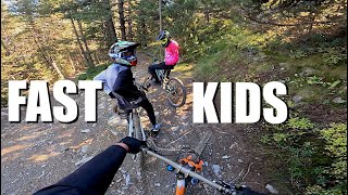 Mountain Biking Kids are SPEED DEMONS [upl. by Socram297]