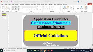 Official Guidelines for GKS G 2022 amp Application Process GKS 2022 Graduate Program South Korea [upl. by Wilburt]