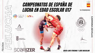 💥 Mat A Campeonato de España en edad escolar CESA U17 Luchas Olímpicas 💥 [upl. by Hoxie]