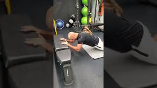 How To Do The Modified Tricep Extension With BodyWeight And Bench [upl. by Ian]