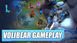 Volibear BR Lane Gameplay  Wild Rift [upl. by Anyaj]