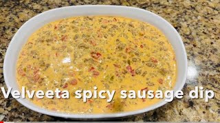 Velveeta Spicy Sausage Dip Easy game day appetizer [upl. by Quincey842]