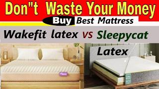 Wakefit Latex Mattress VS Sleepycat Latex Mattress Review  Best Mattress 2024 [upl. by Asenev]