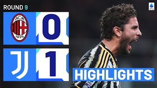 MILANJUVENTUS 01  HIGHLIGHTS  Locatelli edges 10man Milan  Serie A 202324 [upl. by Valdis516]