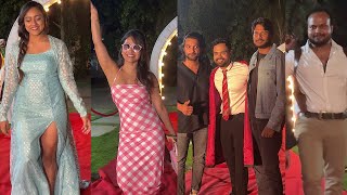 Shouryuv Vithika Harika Noel Sundeep Kishan amp Aadi at Nikhil Vijayendra Simha Birthday bash [upl. by Adnovahs]