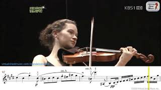 Mendelssohn Violin Concerto E Minor OP64  3rd mov  Hilary Hahn  Sheet Music Play Along [upl. by Darleen]