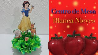 Centro de Mesa Blanca Nieves 🍎 DIY 🍎 Como hacer un centro de mesa bonito fácil y rápido [upl. by Nyllaf]