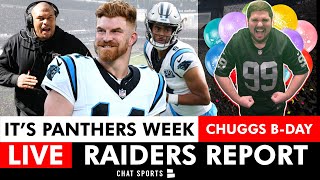 Raiders Report Live Before NFL Week 3 Matchup vs Panthers wMitchell Renz  Jeremy Chuggs Birthday [upl. by Cord]