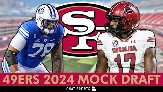 2024 49ers Mock Draft 7Round San Francisco 49ers Draft Picks For 2024 NFL Draft After NFL Combine [upl. by Jarlen]