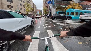 Rainy day delivery in NYC  Fixed Gear [upl. by Trevorr]