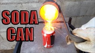 Molten Copper vs Coke CocaCola Soda Can [upl. by Abby]