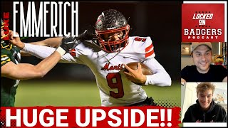 Wisconsin Badgers football recruiting talk with 2025 commit Luke Emmerich Big time upside [upl. by Aix]