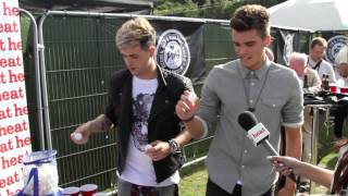 Union J show us their new tattoos and cause mayhem playing ping pong  Fusion Festival [upl. by Chaing998]