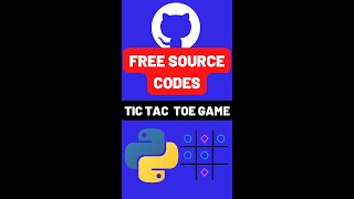 How to make TIC TAC TOE game  Python shorts [upl. by Fasa932]