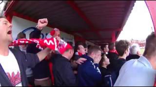 Worthing supporters celebrate being 30 up in the play off final [upl. by Ameekahs]