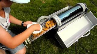 Solar BBQ Grill For slow cooking without electricity fire or gas [upl. by Marcela]