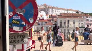 Lisbon Portugal pt 6 of 9 Hills Red Tramcar 28 Tour through Lisbon’s traditional neighborhoods [upl. by Aihseuqram]