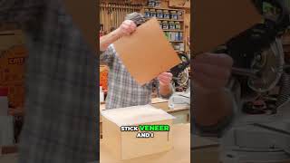 Make a Fancy Trash Can  Beginner Wood Veneer Project [upl. by Neenahs]