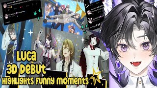 Luca Kaneshiro 3D debut Highlights Funny moments  Reaction [upl. by Brigg]