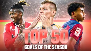 ¡TOP 50 GOLES de LALIGA EA SPORTS 202324 [upl. by Ulda]