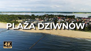 Plaża Dziwnów  Plaża w Dziwnowie z drona  Lato  LECE W MIASTO™ 4k [upl. by Petromilli409]