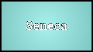 Seneca Meaning [upl. by Paryavi]