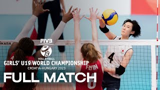 USA🇺🇸 vs JPN🇯🇵  Full Match  Girls U19 World Championship  Pool D [upl. by Ronni601]