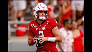 23YearOld NC State QB Grayson McCall Sustains Brutal Hit to the Head [upl. by Monahon689]