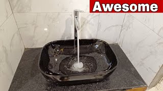 how to install table top wash basin [upl. by Zeke188]