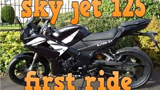 2013 SKYJET 125 FIRST RIDE [upl. by Eetsirhc]