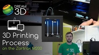 Zortrax M200 3D Printing Process  Tutorials  Dream 3D [upl. by Nork]