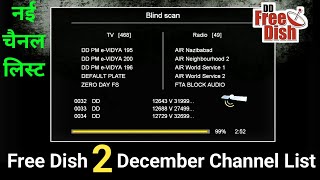 Free Dish New Channel List on 02 December 2023  Free Dish Tv Channel List [upl. by Shetrit]