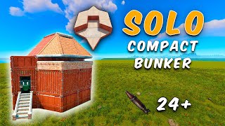 COMPACT Solo Bunker 24 Rockets Guide  Rust Base Design [upl. by Lebana]