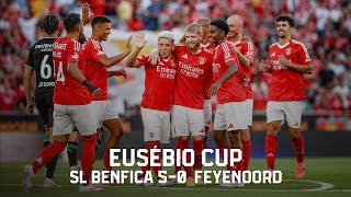 ResumoHighlights  Eusébio Cup SL Benfica 50 Feyenoord [upl. by Karlis136]