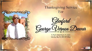 GLENFORD DEWAR FUNERAL SERVICE MAY 20 2023 [upl. by Ahsea822]