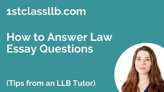 How to Answer Law Essay Questions [upl. by Anihc]