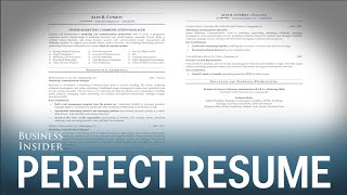 A résumé expert reveals what a perfect résumé looks like [upl. by Dodson710]