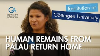 Human Remains from Palau Return Home  Repatriation Ceremony at Göttingen University [upl. by Amal]