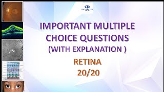 IMPORTANT MCQ QUESTIONS OPHTHALMOLOGY RETINA optometry aiims refractionist eto ophthalmology [upl. by Enilrek]