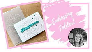 Embossing Folder Happiness [upl. by Aik284]