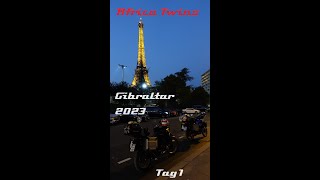 Africa Twin  Gibraltar 2023  Motorradfernreise  Tag 1  Deutschland  Paris [upl. by Clova]