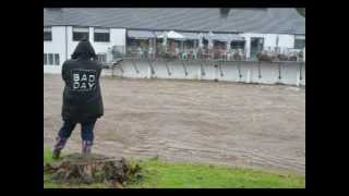 LASSWADE FLOODS with Car  11am Saturday 772012 [upl. by Alaek]