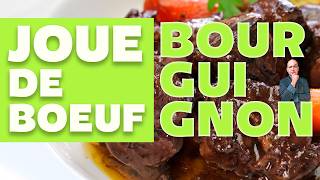 La Recette de JOUE DE BŒUF à la BOURGUIGNONNE [upl. by Ambrosio]